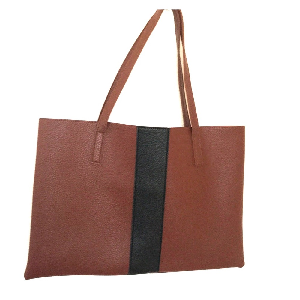 NEW Vince Camuto leather luck tote laptop bag NWOT